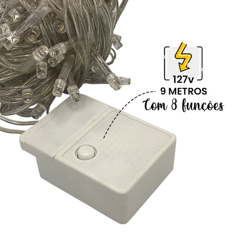 Pisca Pisca Led 100 Lâmpadas 9 Metros - 127V