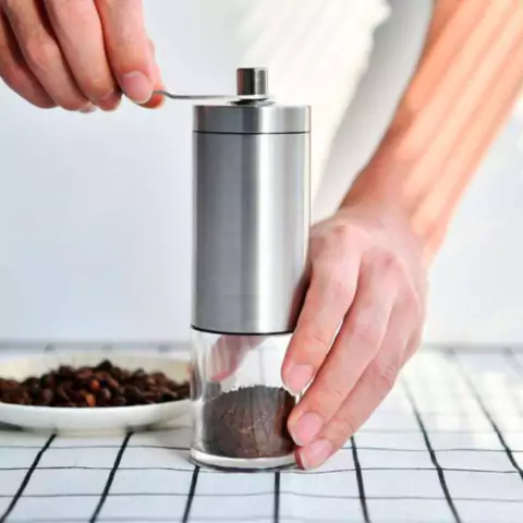 Moedor De Café Manual Inox e Cerâmica