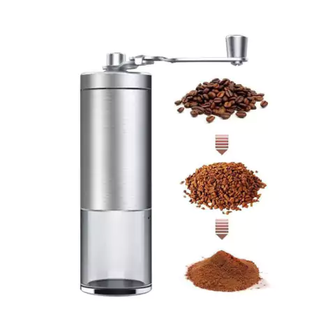 Moedor De Café Manual Inox e Cerâmica