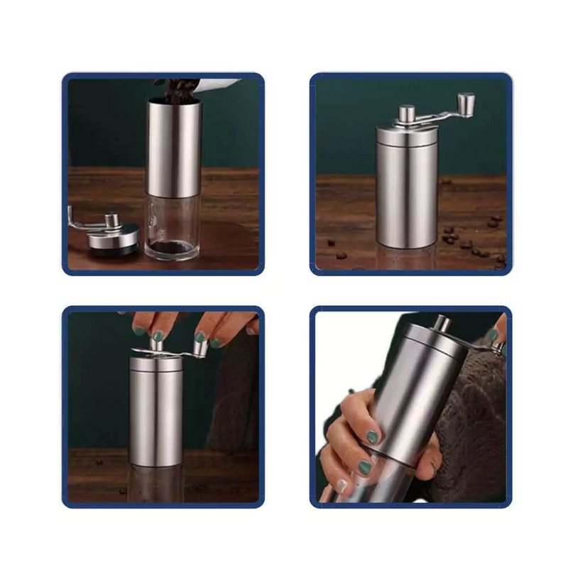 Moedor De Café Manual Inox e Cerâmica