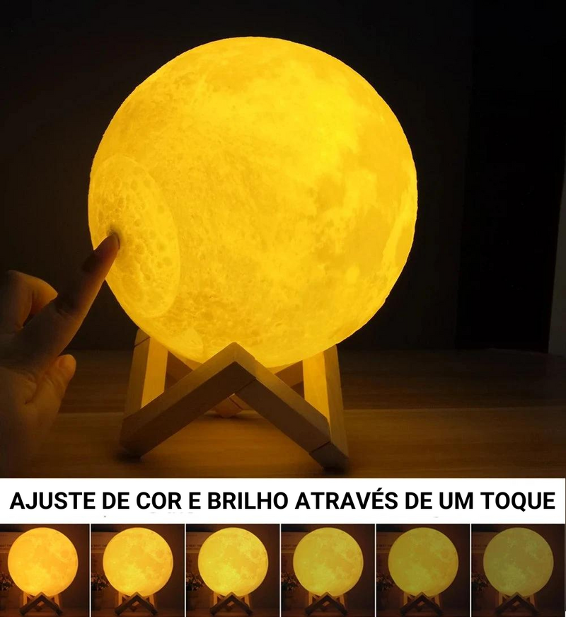 Luminária de Led Lua Cheia