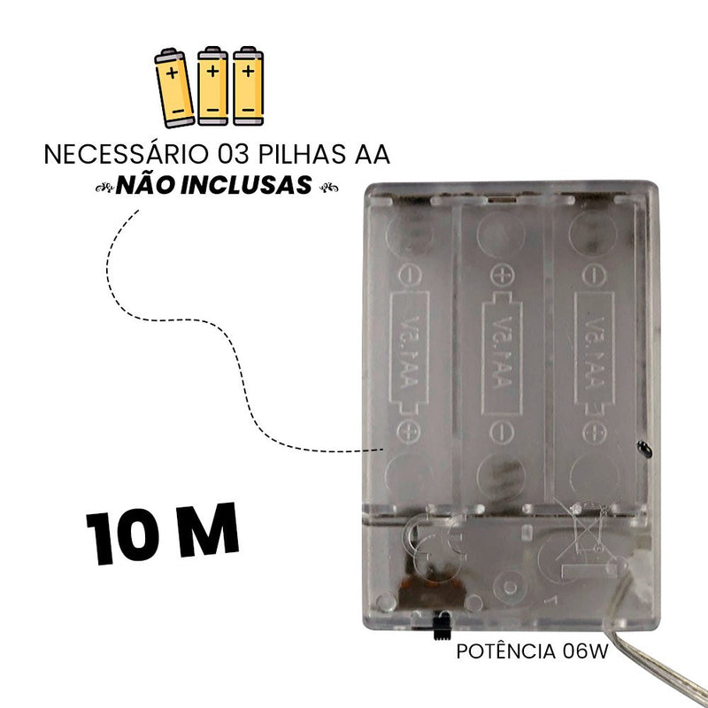 Pisca Pisca Fio de Fada Led - 10 Metros